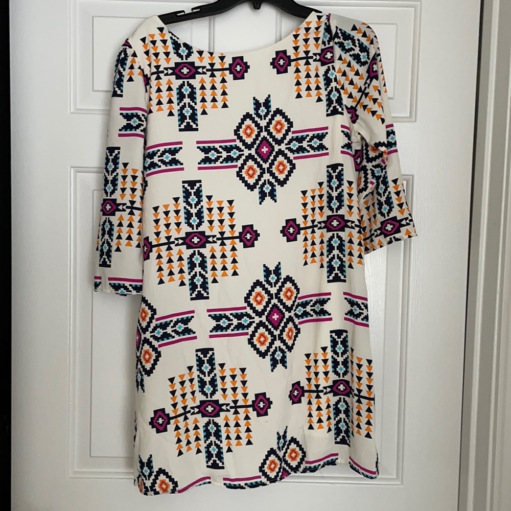 Size medium boutique dress. Geographic design
